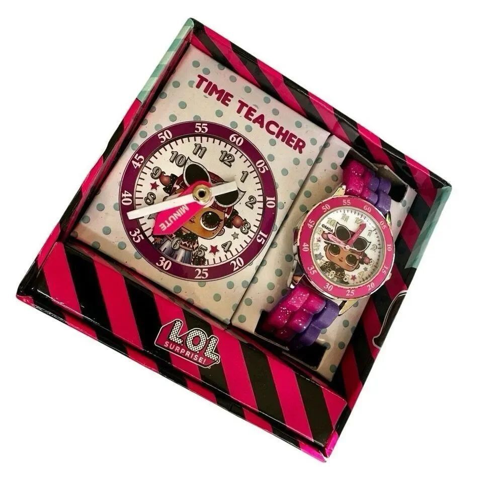 LOL Surprise! Time Teacher Kids Watch & Learning Clock Set - New in Box